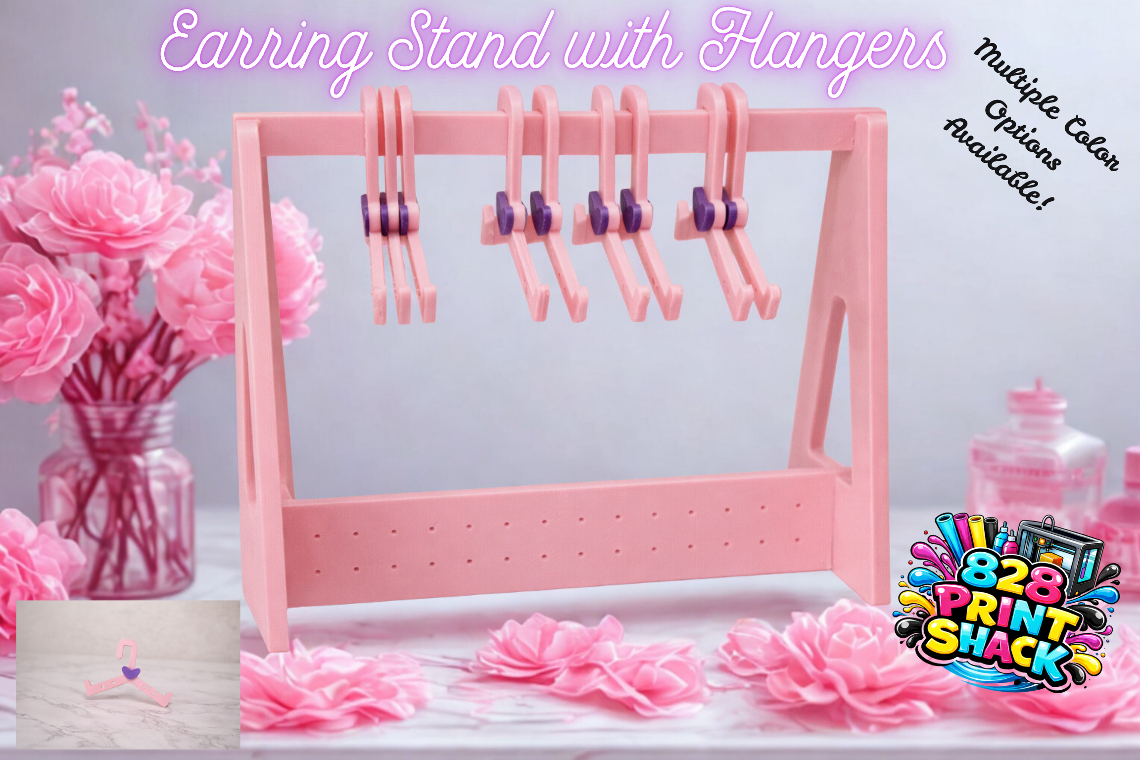 3D Printed Earring Stand with Hangers